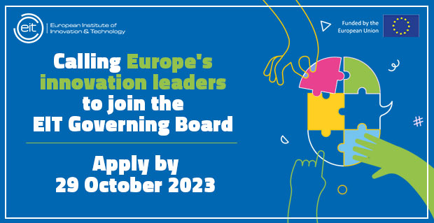Calling Europe’s innovation leaders to join the EIT Governing Board | EIT