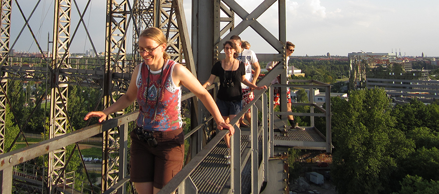 In Berlin, students visited the EUREF campus.