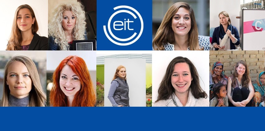 Collage of EIT-supported women entrepreneurs