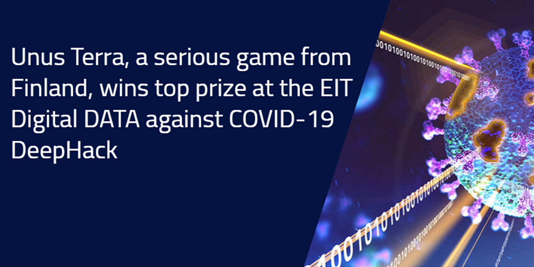 Unus Terra wins top prize at EIT Digital Data against COVID-19 Deephack