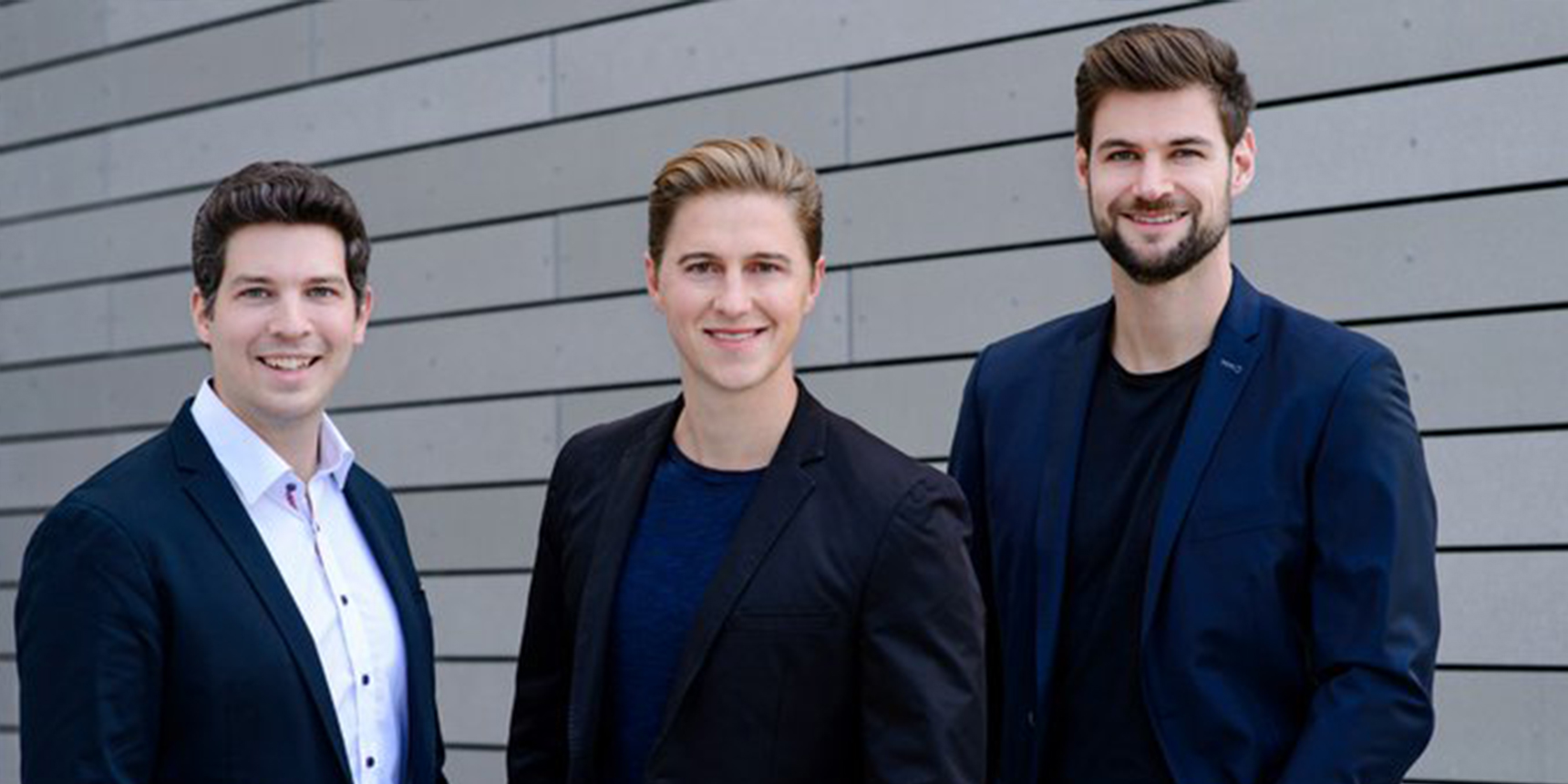 Three men on the picture. KONUX Founders: Dennis Humhal, Andreas Kunze, Max Hasler