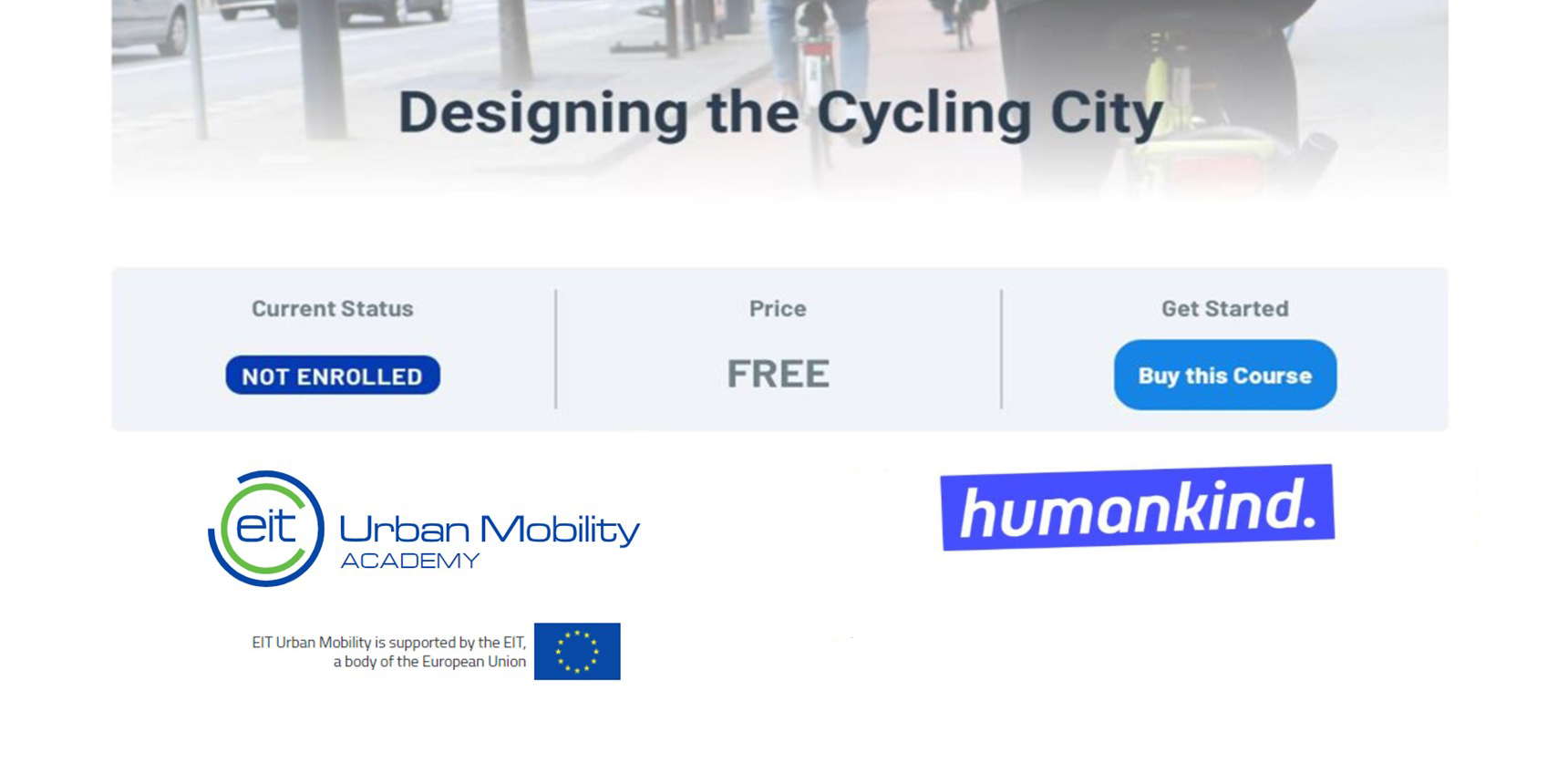 EIT Urban Mobility online courses for mobility professionals now available