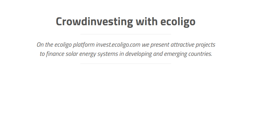 EIT InnoEnergy supported ecoligo crowd funding success