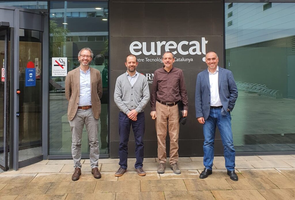 Antoni Pijoan, Managing Director and Javier González, Education Developer, visiting the new partner Eurecat.