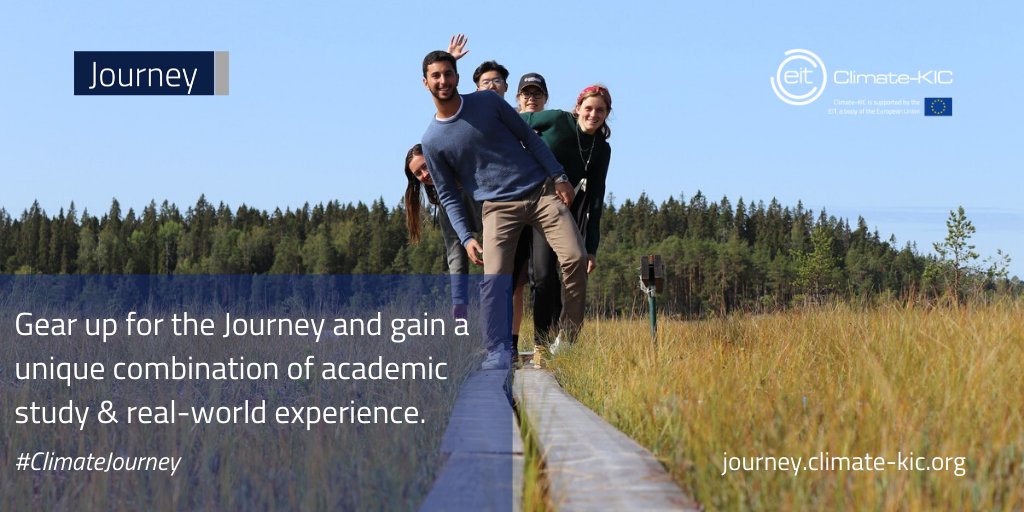 Be the next climate champion! Apply now for EIT Climate-KIC's 'The Journey' 