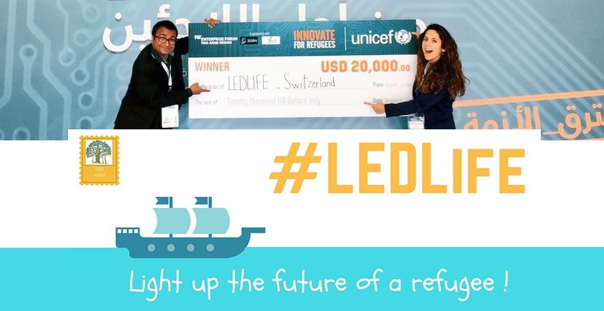 LEDLife, a project by LEDsafari and EIT Alumni, spearheaded by 2015 EIT Awards Winner Govinda Upadhyay, just won 20,000 USD in the finals of the Innovate for Refugees Competition organised by the MIT Enterprise Forum, Pan Arab Region.