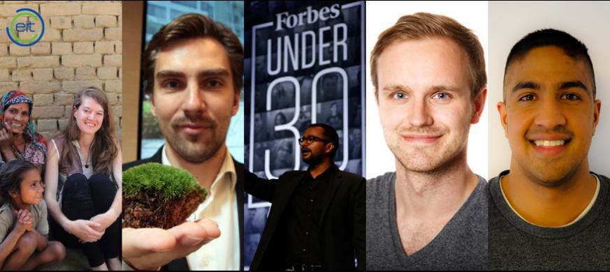 EIT on Forbes' 30 under 30 Europe list Five from EIT on Forbes' 30 Europe list