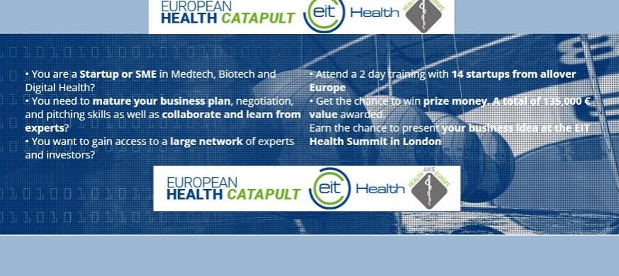 Apply now for EIT Health’s European Health Catapult Competition Apply now for EIT Health’s European Health Catapult Competition