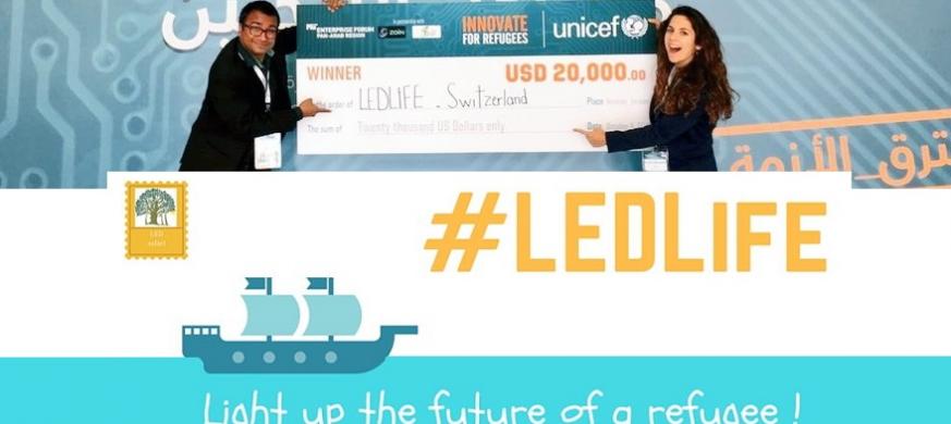 LEDLife, a project by LEDsafari and EIT Alumni, spearheaded by 2015 EIT Awards Winner Govinda Upadhyay, just won 20,000 USD in the finals of the Innovate for Refugees Competition organised by the MIT Enterprise Forum, Pan Arab Region. LEDLife, a project by LEDsafari and EIT Alumni, spearheaded by 2015 EIT Awards Winner Govinda Upadhyay, just won 20,000 USD in the finals of the Innovate for Refugees Competition organised by the MIT Enterprise Forum, Pan Arab Region.