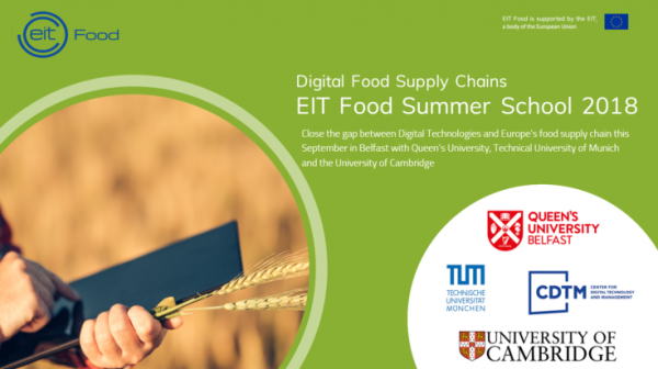 EIT Food Summer School 2018 on Digital Food Supply Chains