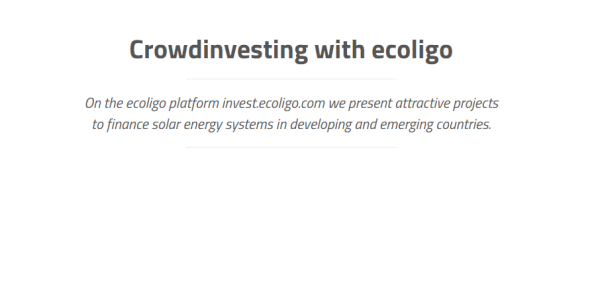 EIT InnoEnergy supported ecoligo crowd funding success