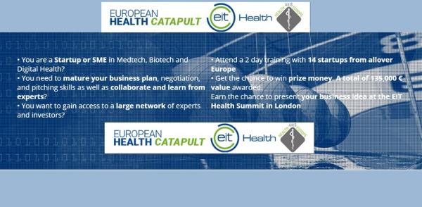 Apply now for EIT Health’s European Health Catapult Competition