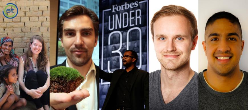 EIT on Forbes' 30 under 30 Europe list Five from EIT on Forbes' 30 Europe list