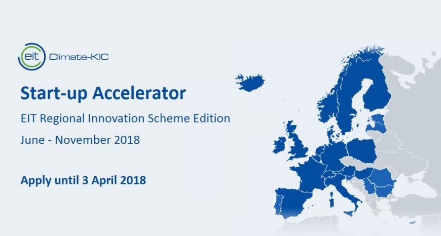 EIT Climate-KIC Accelerator for EIT Regional Innovation Scheme countries EIT Climate-KIC Accelerator for EIT Regional Innovation Scheme countries