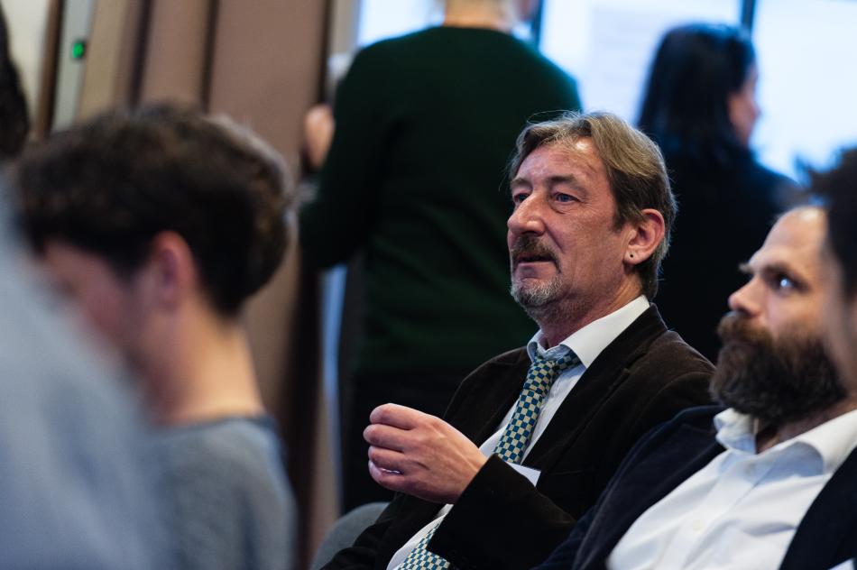 Tony Mallett (EU Reporter) watches the start-up presentations