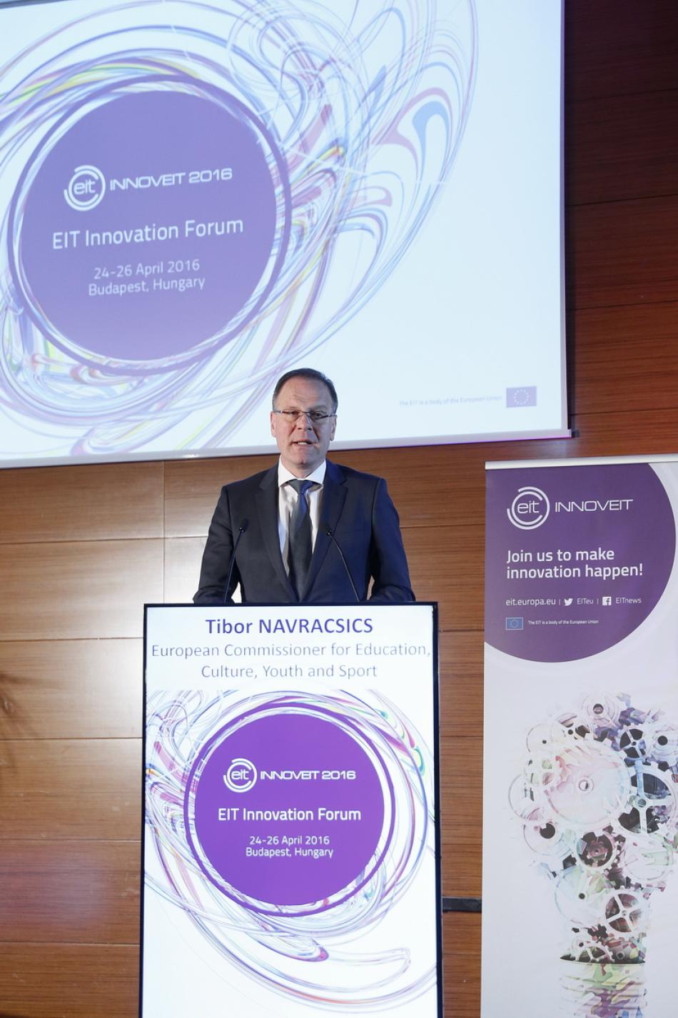 INNOVEIT 2016 - EIT Innovation Forum - Tibor Navracsics, European Commissioner for Education, Culture, Youth and Sport